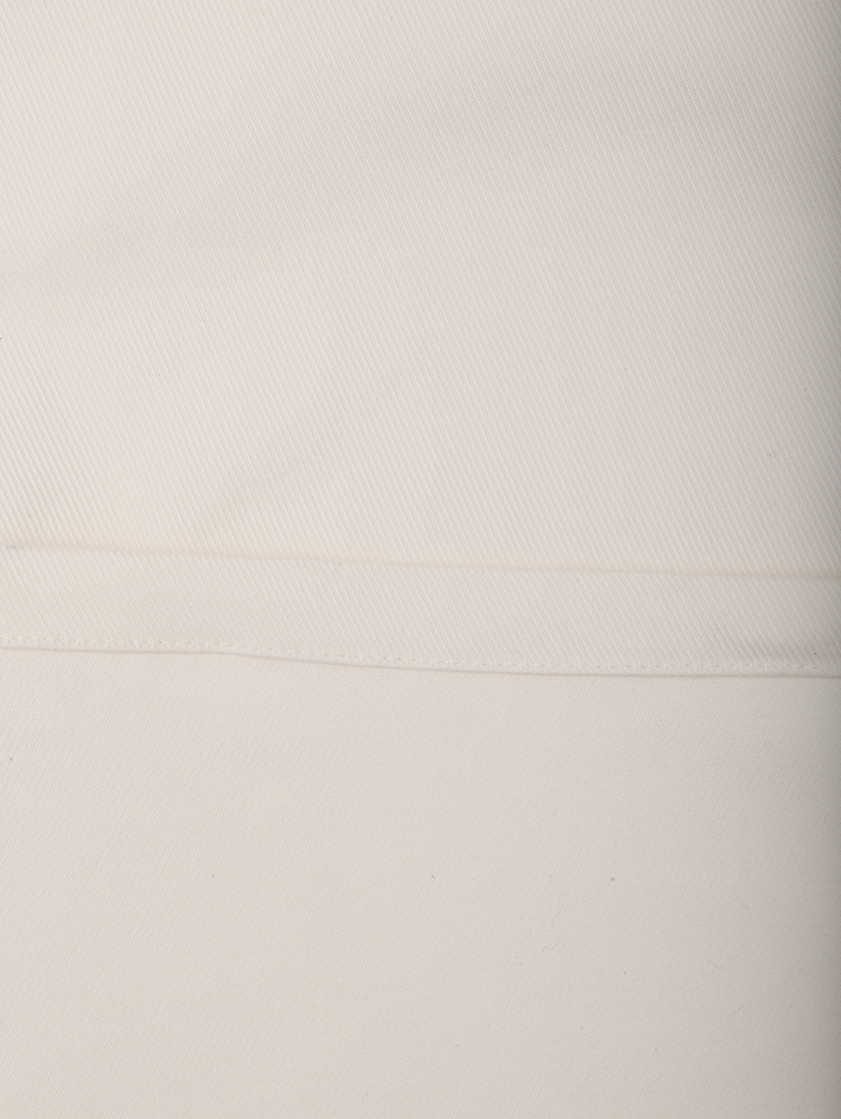 Однотонные джинсы из хлопка Max Mara  –  Деталь2  – Цвет:  Белый
