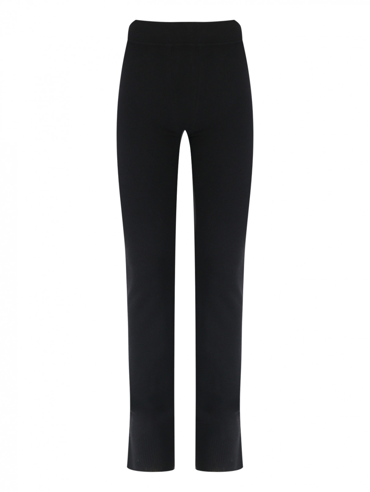 Трикотажные брюки на резинке Nina Ricci  –  Общий вид  – Цвет:  Черный