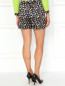 Шелковые шорты с принтом Moschino Couture  –  Модель Верх-Низ1