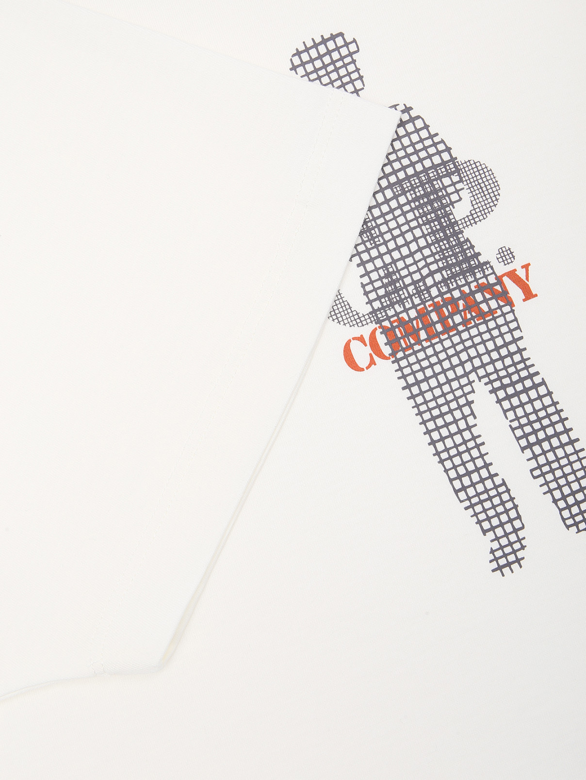 Футболка из хлопка с принтом C.P. Company  –  Деталь1  – Цвет:  Белый
