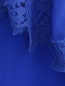 Платье-макси из шелка ассиметричного кроя с кружевными вставками Alberta Ferretti  –  Деталь