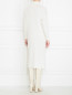 Трикотажное платье из кашемира с разрезом Malo  –  МодельВерхНиз1