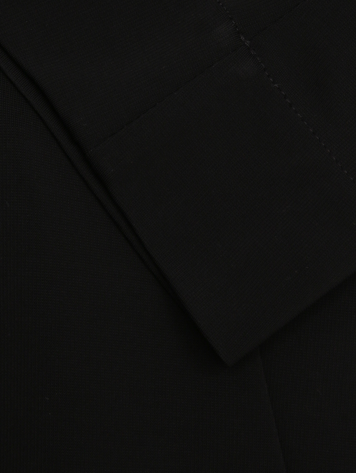 Трикотажное пальто из вискозы с карманами Marina Rinaldi  –  Деталь1  – Цвет:  Черный