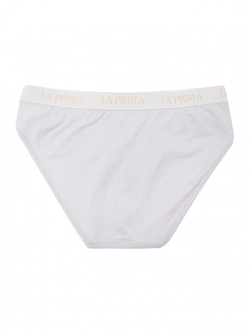 Трусы из модала с кружевом La Perla - Обтравка1