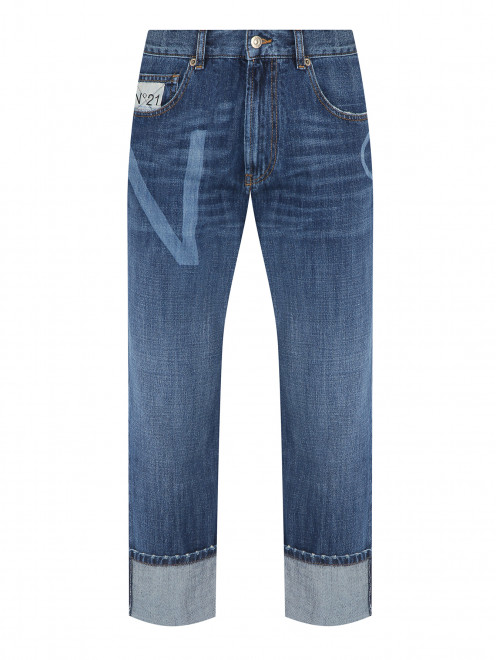 Прямые джинсы с подворотами N21 - Общий вид