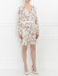 Платье-мини из шелка с цветочным узором Giambattista Valli  –  Модель Общий вид