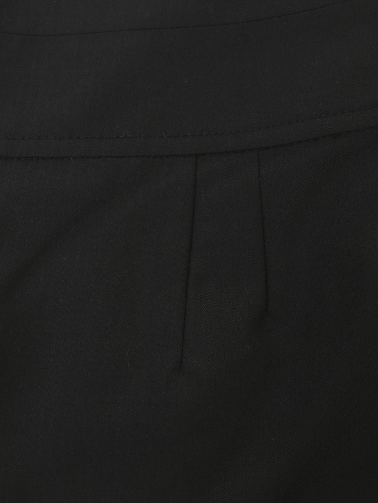 Брюки из шерсти и шелка с завышенной талией Temperley London  –  Деталь  – Цвет:  Серый