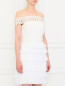 Платье из шелка с плиссировкой и кружевными вставками Collette Dinnigan  –  Модель Верх-Низ