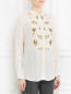 Блуза с аппликацией декорированная бисером Paul&Joe  –  Модель Верх-Низ