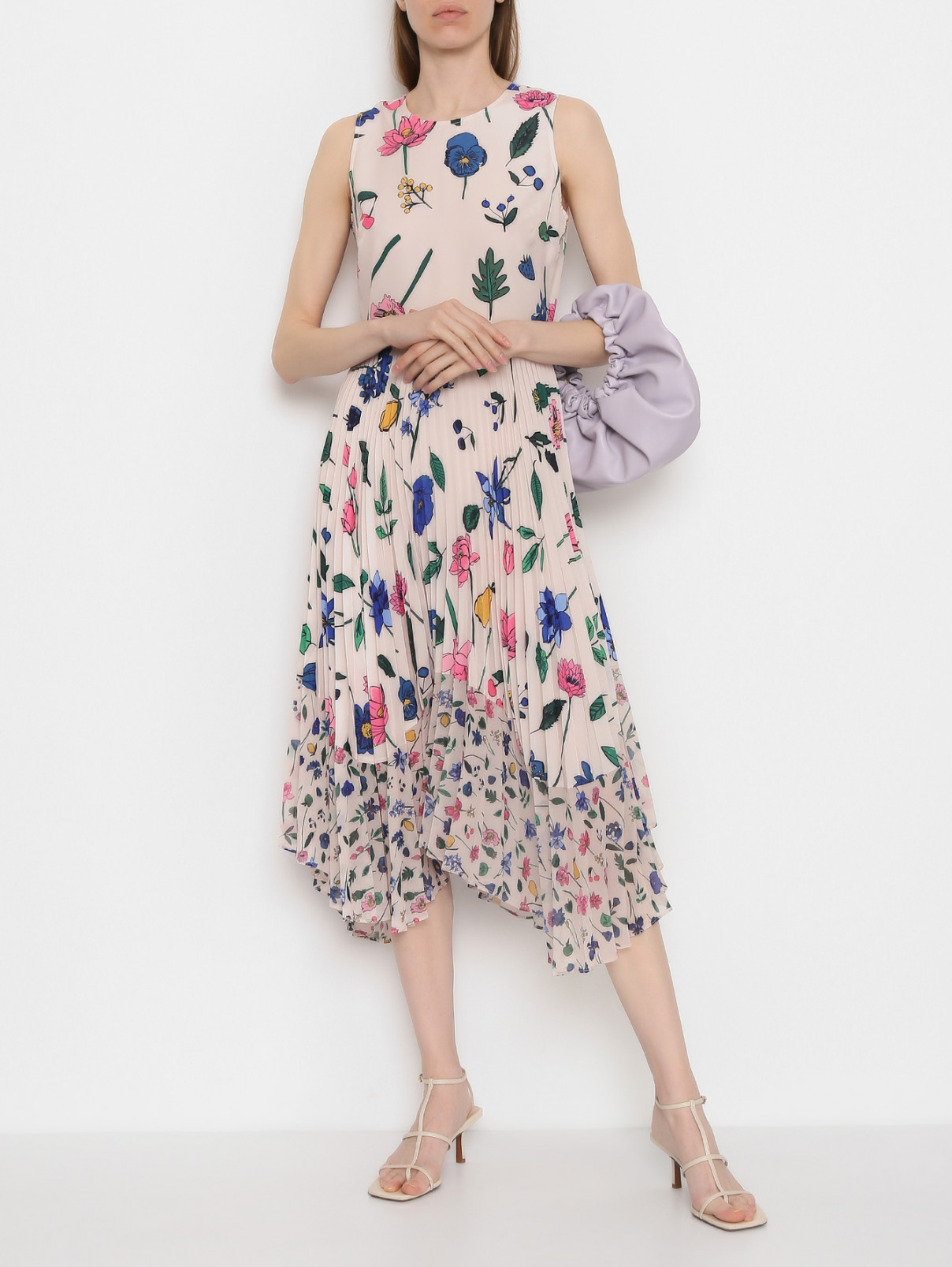 Платье с цветочным узором Markus Lupfer  –  МодельОбщийВид