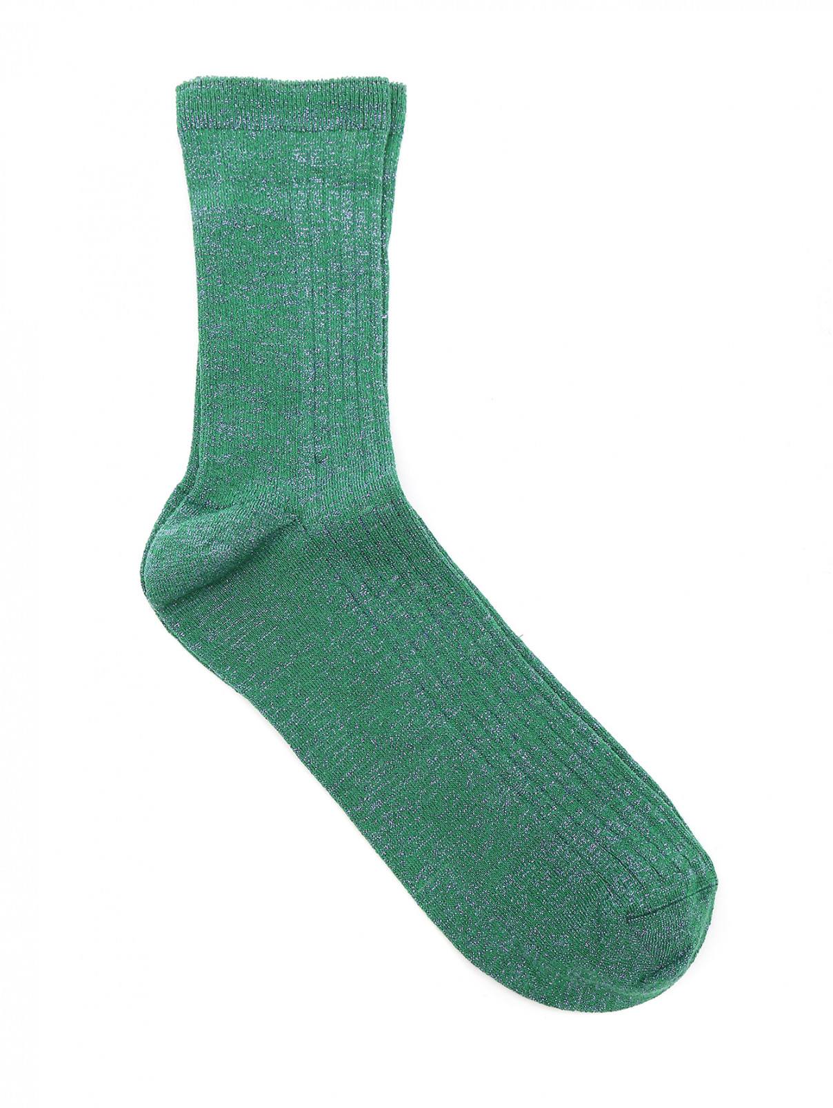 Носки из хлопка ALTO MILANO  –  Общий вид  – Цвет:  Зеленый