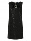 Платье А-силуэта с бархатным бантиком MiMiSol  –  Общий вид