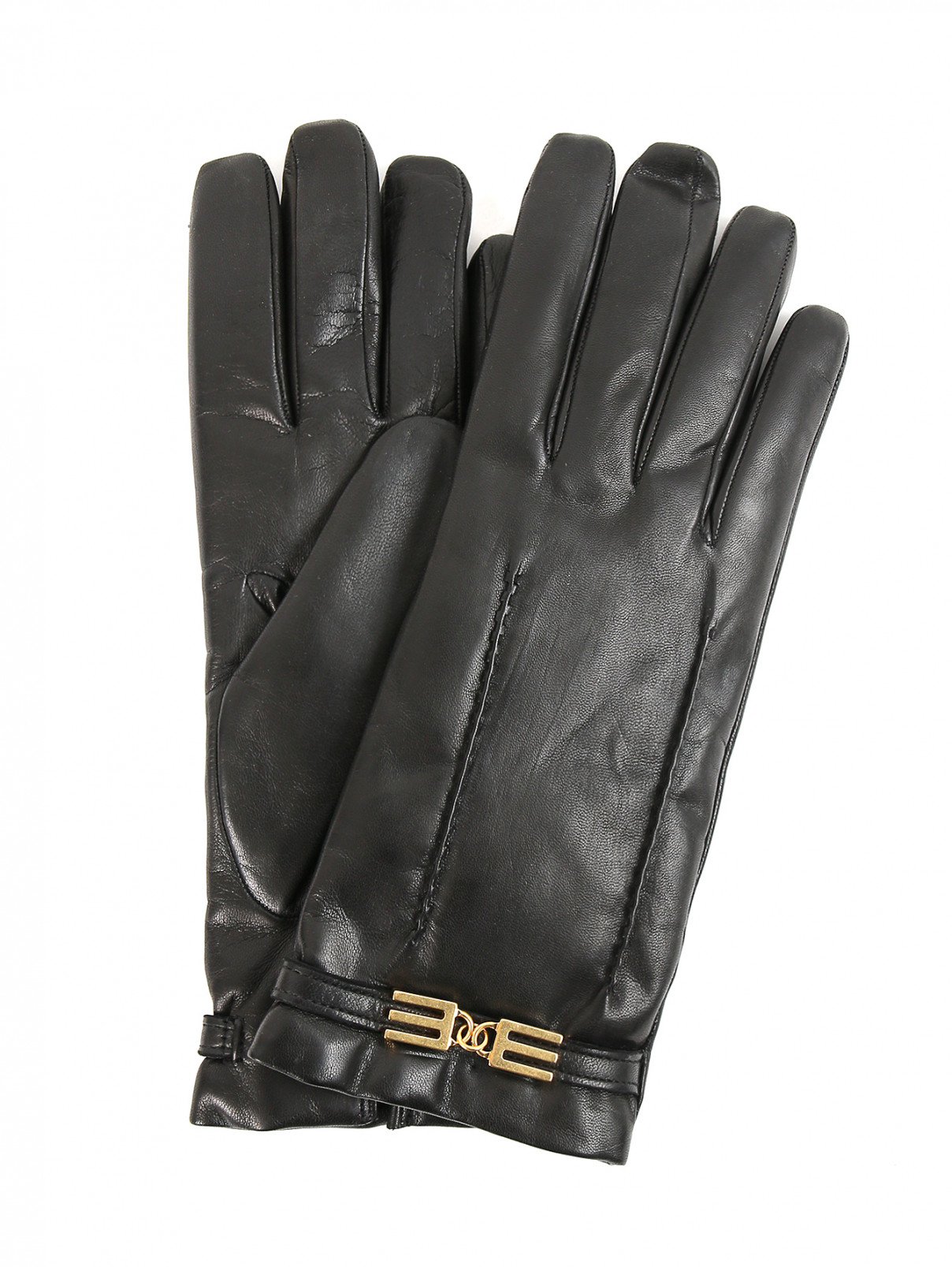 Перчатки из кожи Etro  –  Общий вид  – Цвет:  Черный