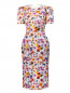 Платье-миди с цветочным узором Kira Plastinina  –  Общий вид