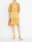 Платье-мини из смешанного хлопка с вышивкой Alberta Ferretti  –  МодельОбщийВид