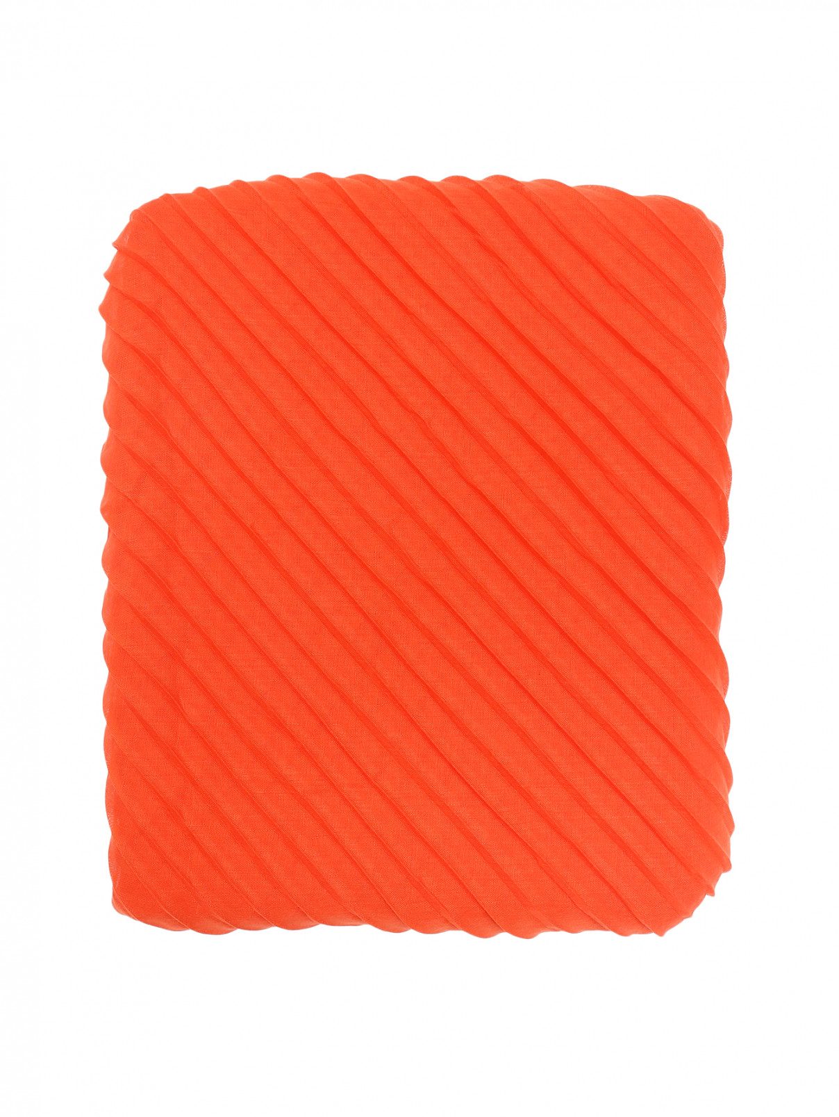 Гофрированный шарф Max&Co  –  Общий вид  – Цвет:  Оранжевый