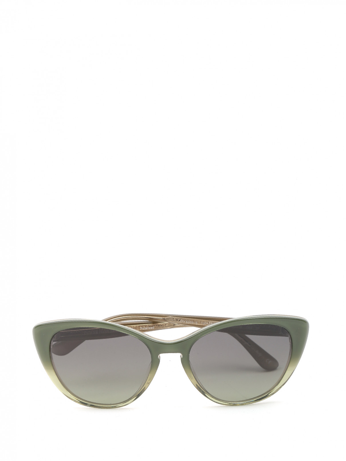 Солнцезащитные очки в пластиковой оправе Oliver Peoples  –  Общий вид  – Цвет:  Зеленый