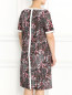 Платье прямого кроя с узором и перфорацией Marina Rinaldi  –  Модель Верх-Низ1