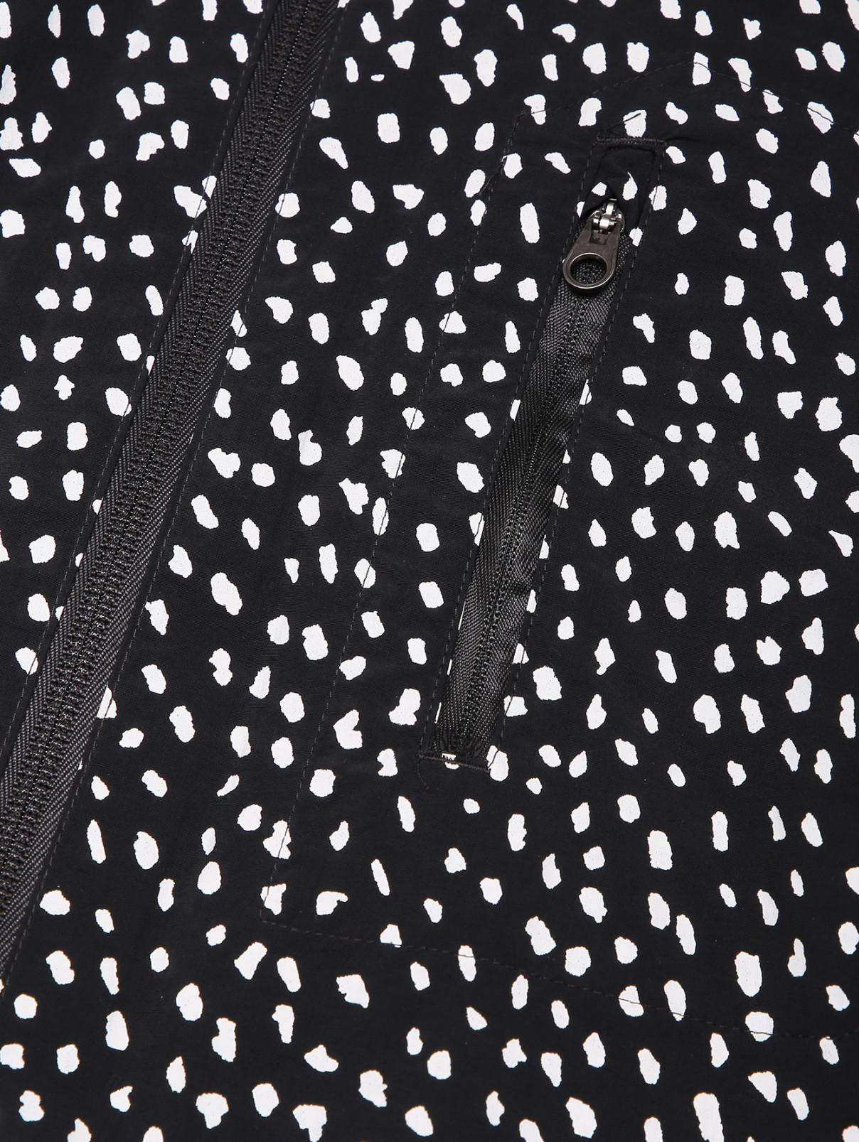 Ветровка с узором на молнии Adidas Originals  –  Деталь1  – Цвет:  Черный