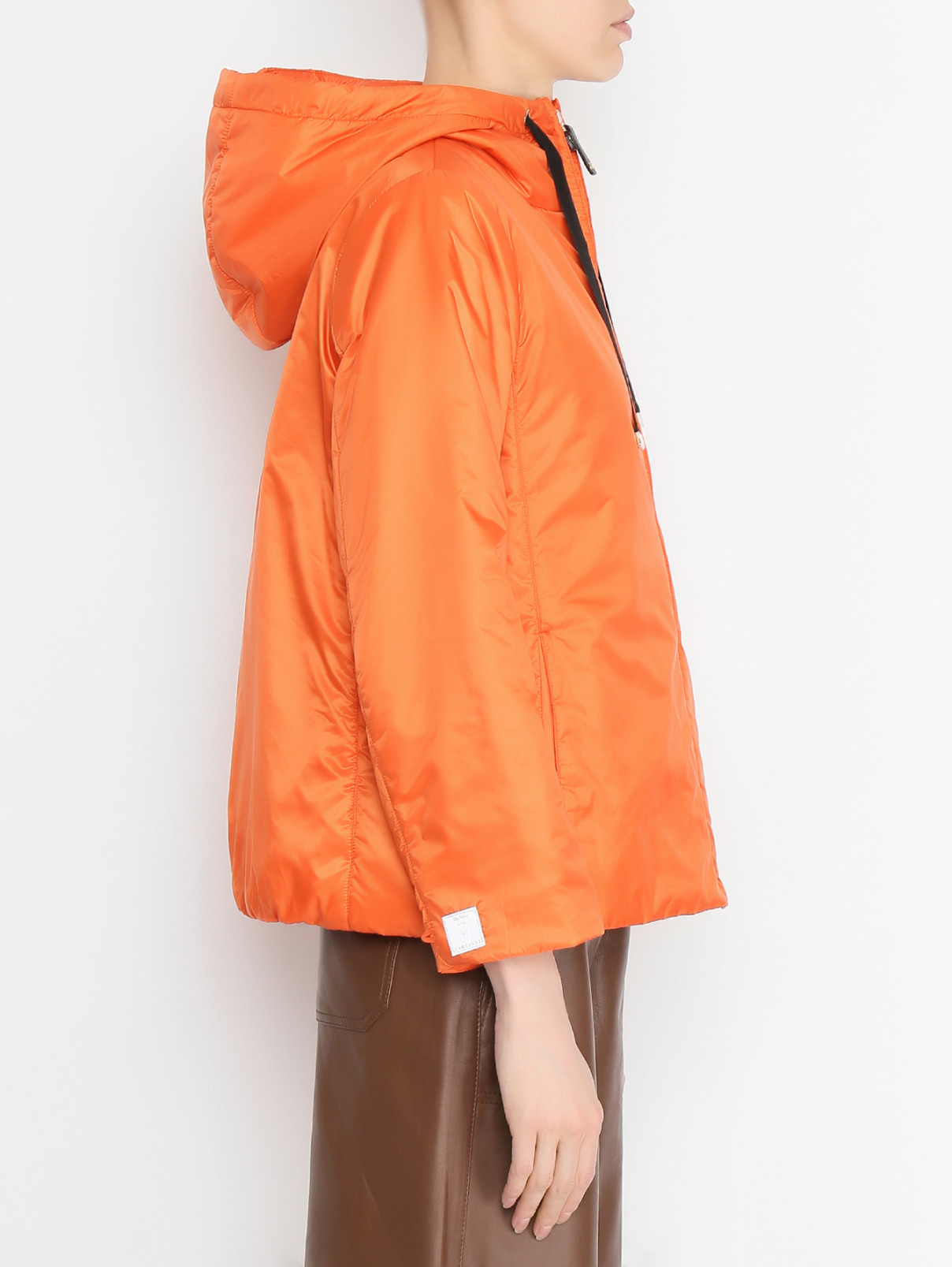 Куртка на молнии с капюшоном Max Mara  –  МодельВерхНиз2  – Цвет:  Оранжевый