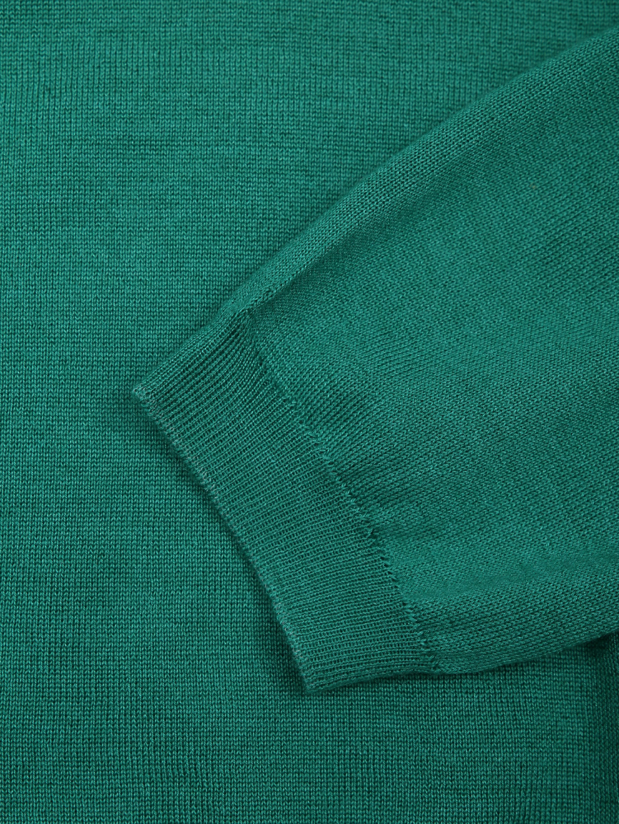 Джемпер прямого силуэта из шелка и кашемира Malo  –  Деталь1  – Цвет:  Зеленый