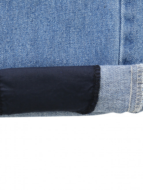 Укороченные джинсы декорированные пайетками - Деталь2