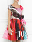 Платье с узором и декоративным бантом Moschino Couture  –  Модель Верх-Низ