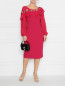 Платье с воланом и декором кружевом Marina Rinaldi  –  МодельОбщийВид