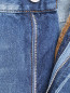 Укороченные джинсы с потертостями Marina Rinaldi  –  Деталь1