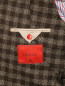 Пиджак однобортный из шерсти с узором "клетка" Isaia  –  Деталь2