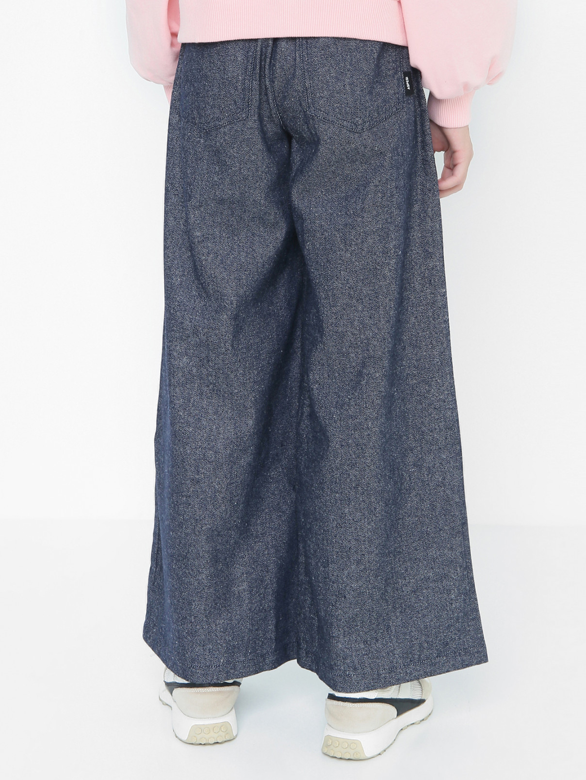 Широкие брюки со складками Aspesi  –  МодельВерхНиз1  – Цвет:  Синий