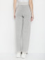 Трикотажные брюки из кашемира с карманами Lorena Antoniazzi  –  МодельВерхНиз1