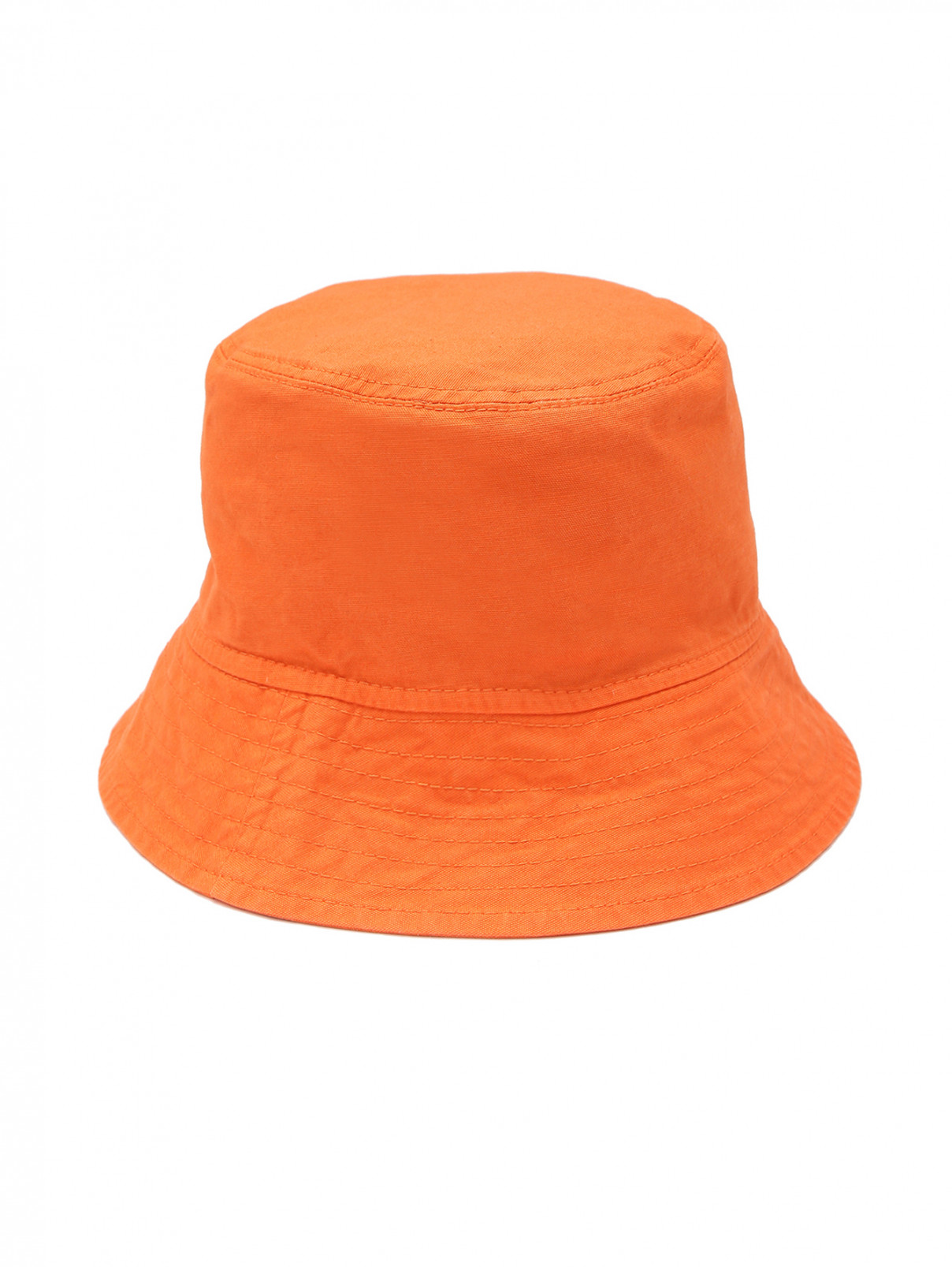 Хлопковая однотонная панама Aspesi  –  Обтравка1  – Цвет:  Оранжевый