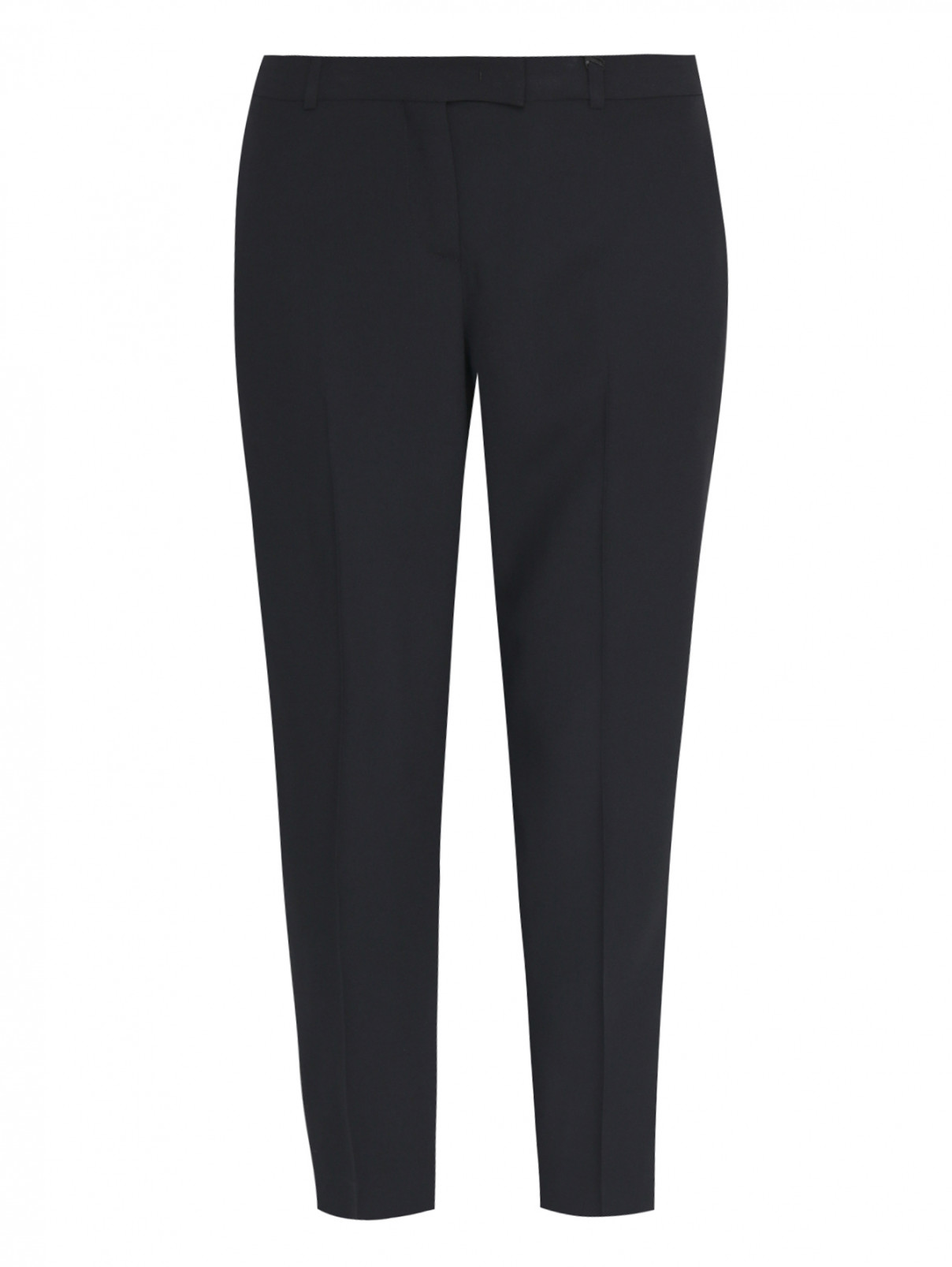 Укороченные брюки с лампасами Ermanno Scervino  –  Общий вид  – Цвет:  Черный