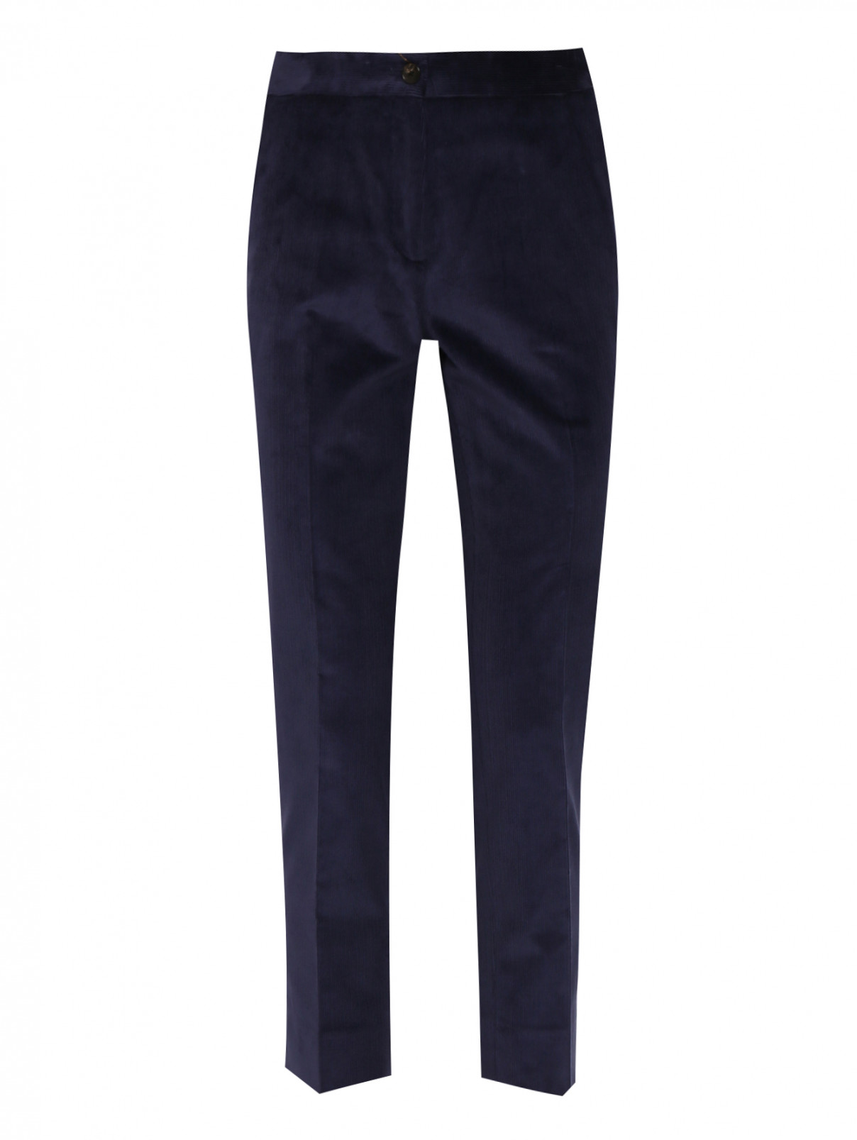 Укороченные брюки из хлопка Etro  –  Общий вид  – Цвет:  Синий