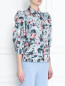 Блуза из хлопка с узором Antonio Marras  –  МодельВерхНиз