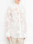 Блуза из шелка с узором и карманами Nina Ricci  –  МодельВерхНиз