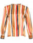 Блуза из шелка с узором полоска Max Mara  –  Общий вид