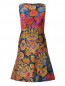 Платье-миди без рукавов с фактурным расшитым принтом Etro  –  Общий вид