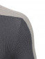 Джемпер из фактурной ткани свободного кроя Emporio Armani  –  Деталь
