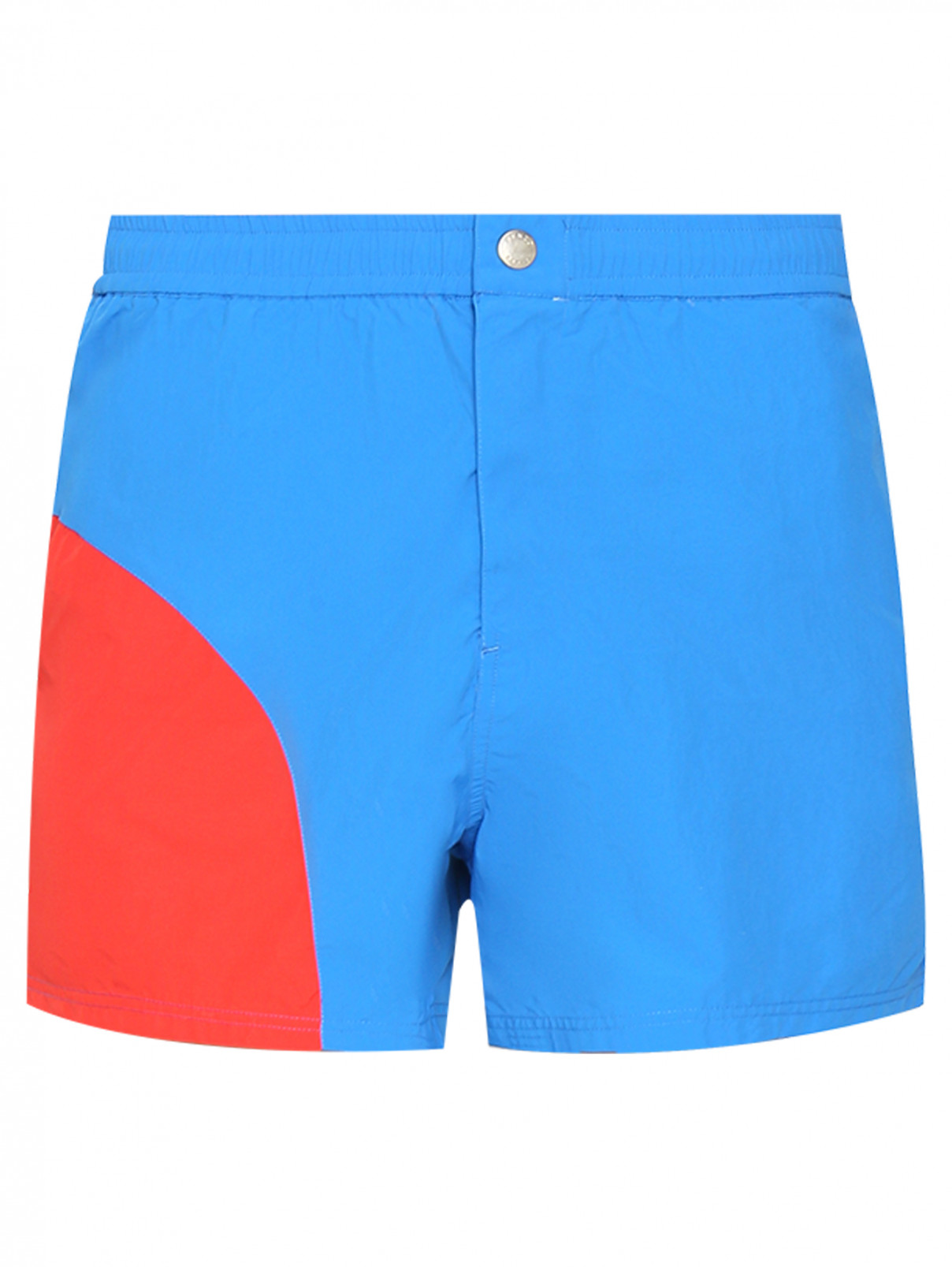 Шорты плавательные с карманами Kenzo  –  Общий вид  – Цвет:  Синий