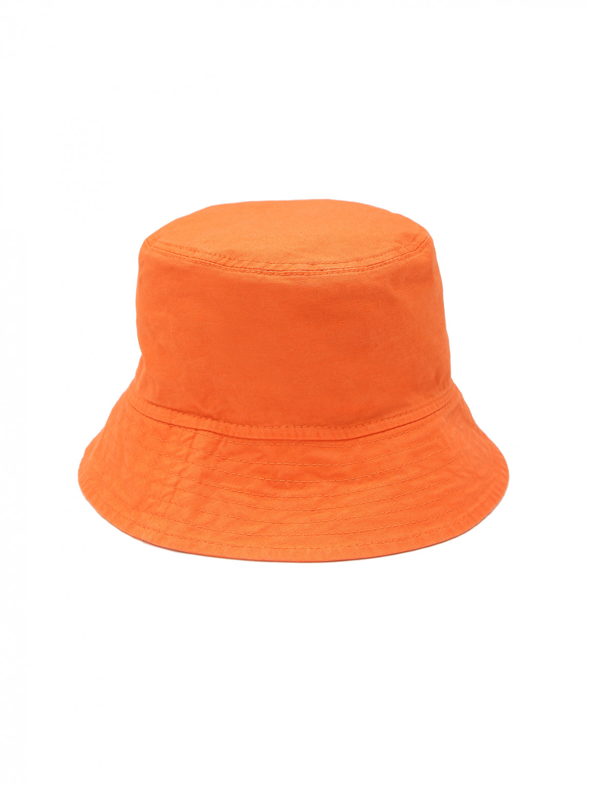 Однотонная панама из хлопка Aspesi  –  Обтравка1  – Цвет:  Оранжевый
