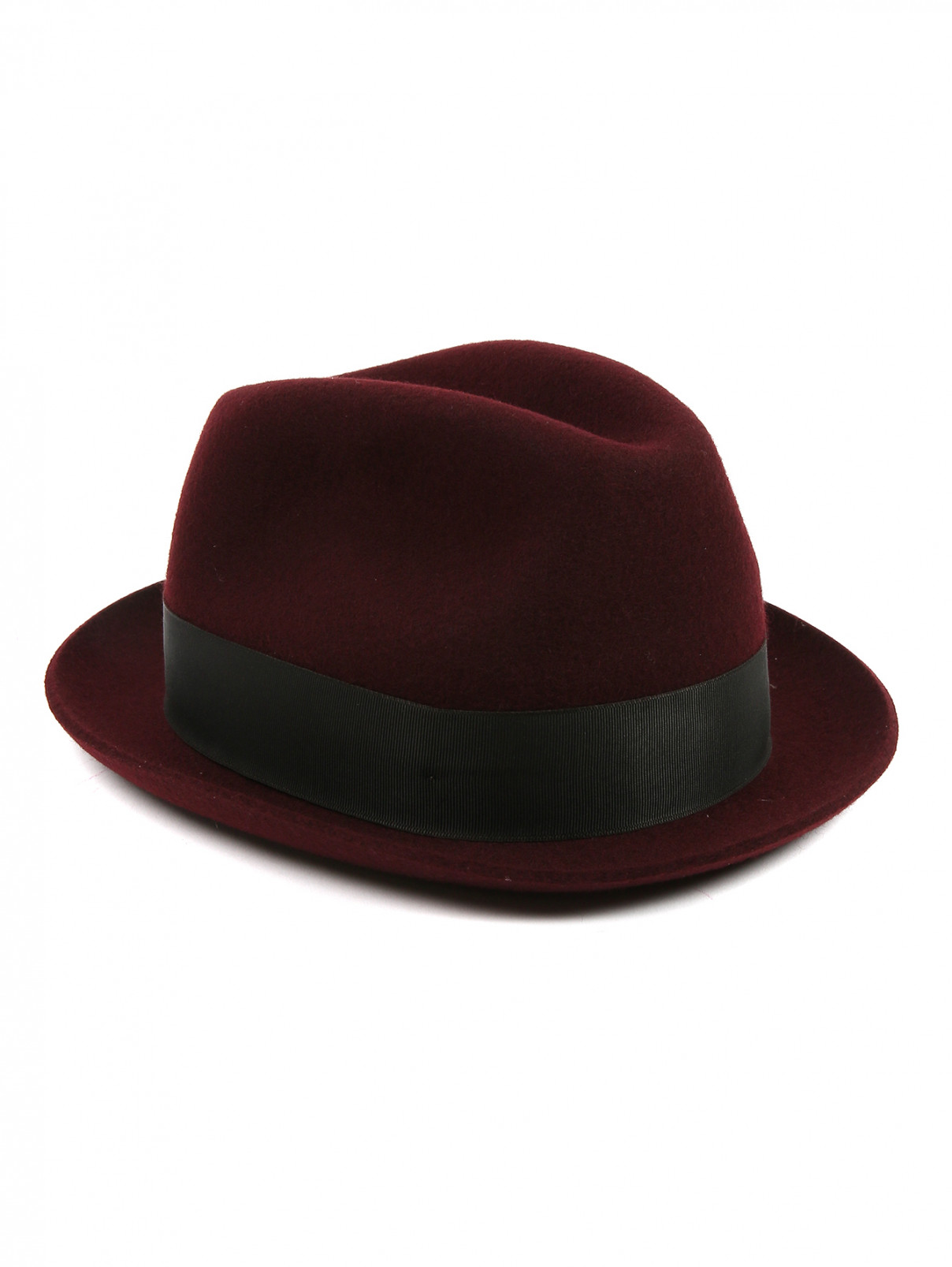 Шляпа из шерсти с контрастной вставкой Paul Smith  –  Общий вид  – Цвет:  Красный
