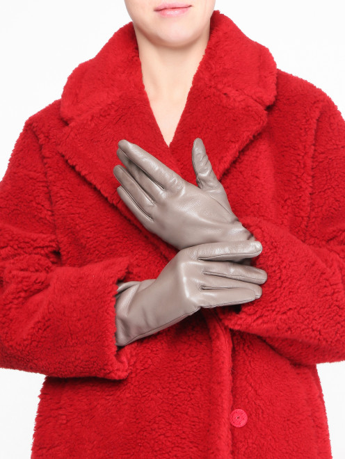 Высокие перчатки из кожи  Marina Rinaldi - МодельОбщийВид