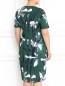 Платье-мини с цветочным узором и V-образным вырезом Marina Rinaldi  –  Модель Верх-Низ1
