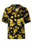 Блуза из шелка с узором Rochas  –  Общий вид