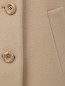 Полупальто из шерсти свободного кроя Moschino Boutique  –  Деталь