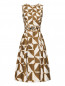 Платье из хлопка с декорированным поясом Max Mara  –  Общий вид