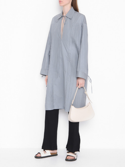 Удлиненная блуза из хлопка Jil Sander - МодельОбщийВид