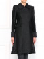 Пальто из фактурной ткани с манжетами Alberta Ferretti  –  Модель Верх-Низ